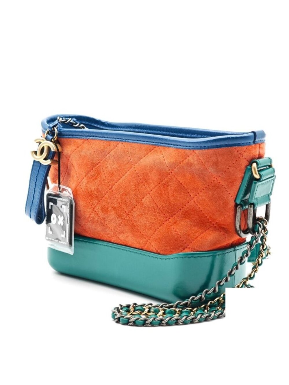 Chanel Gabrielle Chain Shoulder Bag Suede
